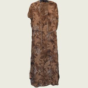 Vintage Silk Dana Buchman Evening Dress w Matching Jacket